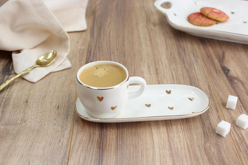 Pampa Bay Heart to Heart Espresso Cup and Saucer