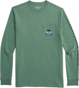 Vineyard Vines Mens Pickup Truck Marsh Dogs Long-Sleeve Pocket T-Shirt