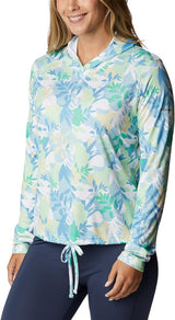 Columbia Womens Summerdry Long Sleeve Printed Hoodie Sweatshirt