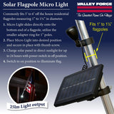 Valley Forge Solar Flagpole Light