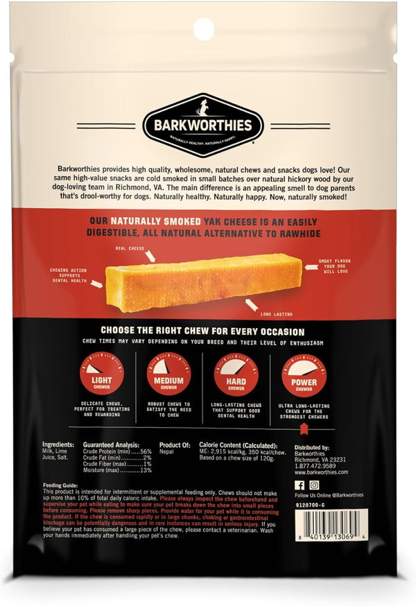 Barkworthies Hickory Smoked Yak Cheese - 2 ct.