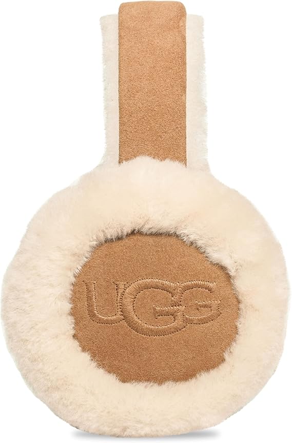 UGG Womens Sheepskin Embroidery Earmuffs