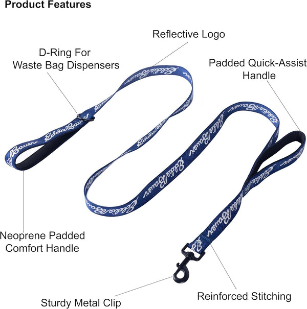 Eddie Bauer Flat Reflective Dog Leash - 6 ft.