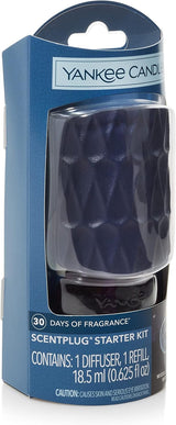 Yankee Candle Blue Organic Pattern ScentPlug Diffuser Starter Pack - MidSummer's Night Refill
