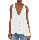 Free People Womens Valerie Tunic Halter Top