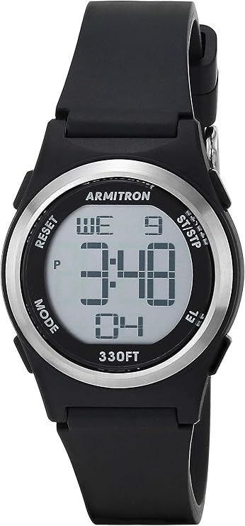 Armitron Womens Sport Digital Chronograph Resin Strap Watch