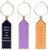Kate Spade Book Club Wine Charm Set