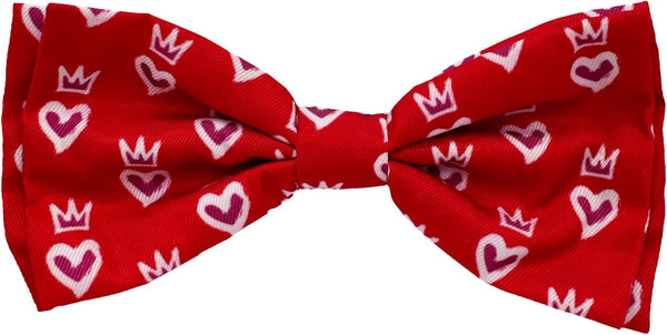 Huxley & Kent King & Queen of Heart Bow Tie - Large