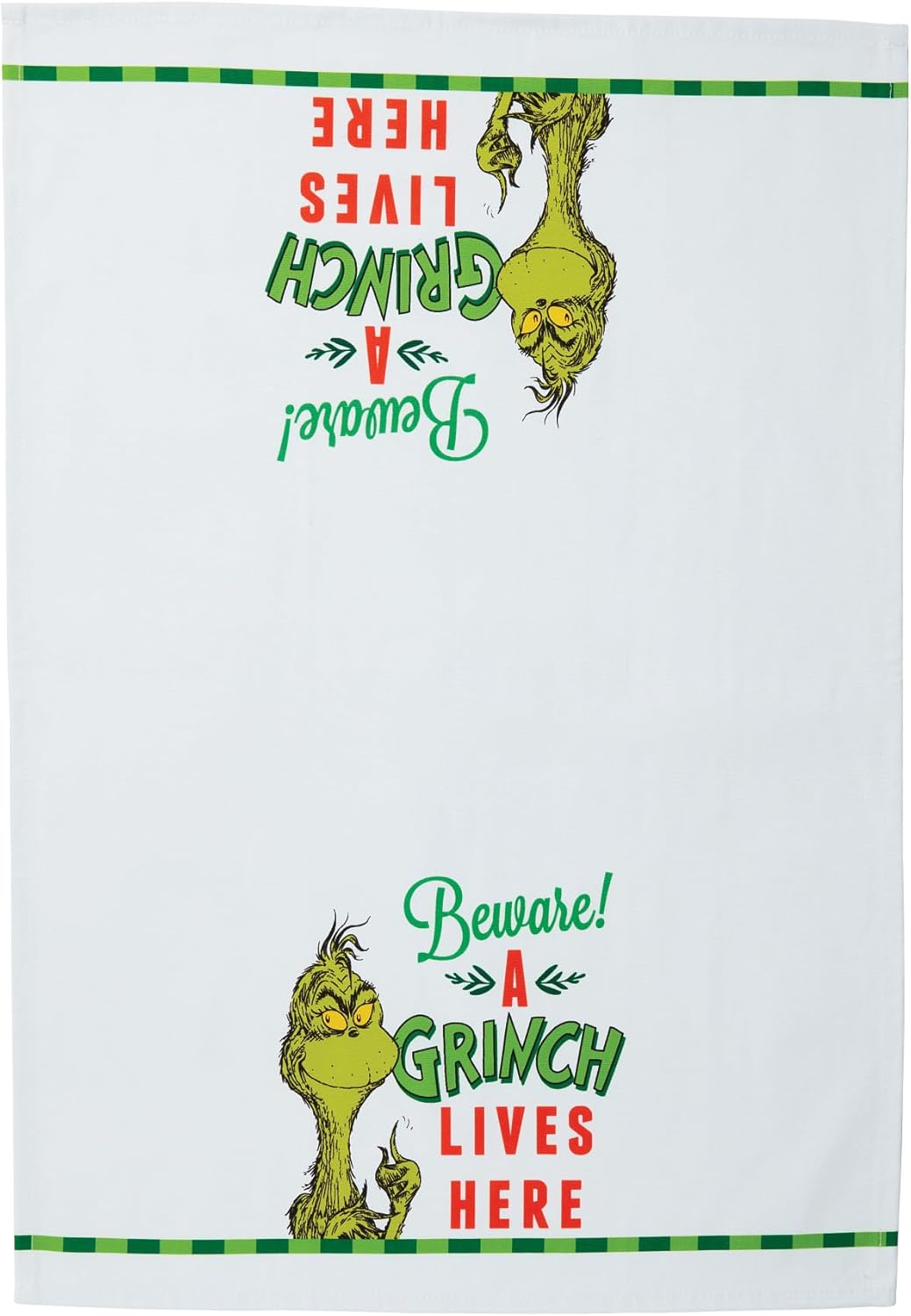 Enesco The Grinch Beware Tea Towel Dish Cloth