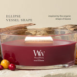 Woodwick Spiced Blackberry Ellipse Candle - 16 oz.