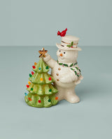 Lenox Happy Holly Days Snowman Lit Figurine