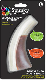 Spunky Pup Snack & Chew Antler Flavored Dog Chew Toy