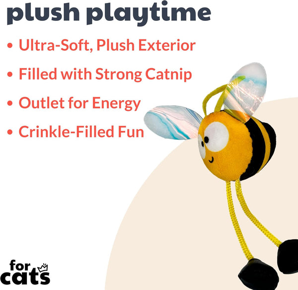 Huxley & Kent Chirpy Cat Toy - Bumble Bee
