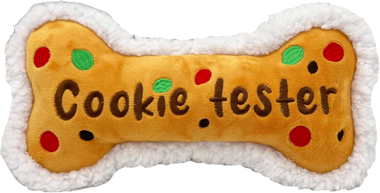 Huxley & Kent Cookie Tester Plush Dog Toy - Large