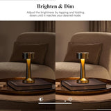Bell + Howell The Chelsea 8.4" Modern Rechargeable Lamp