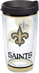 tervis Double Walled NFL New Orleans Saints Insulated Wrap with Travel Lid Tumbler - 16 oz.