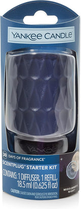 Yankee Candle Blue Organic Pattern ScentPlug Diffuser Starter Pack - MidSummer's Night Refill