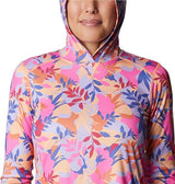 Columbia Womens Summerdry Long Sleeve Printed Hoodie Sweatshirt