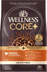 Wellness CORE+ Turkey & Chicken Natural Grain Free Dry Dog Food - 20 lbs.