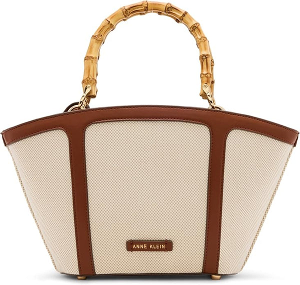 Anne Klein Small Bamboo Handle Tote Handbag