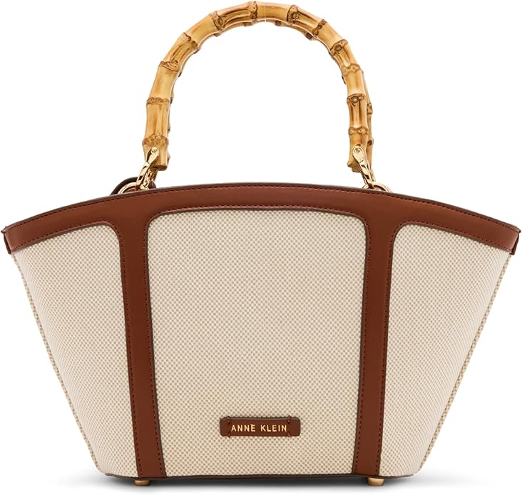 Anne Klein Small Bamboo Handle Tote Handbag