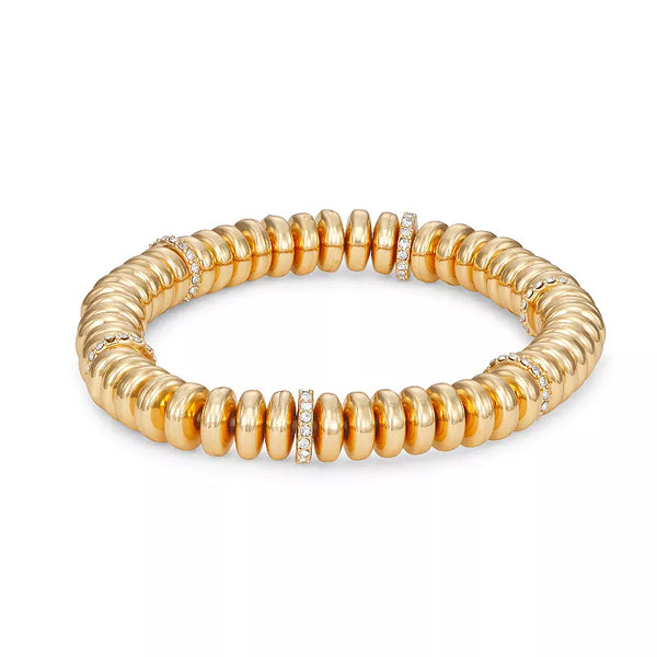 Nine West Gold-Tone Rondelle Stretch Bracelet