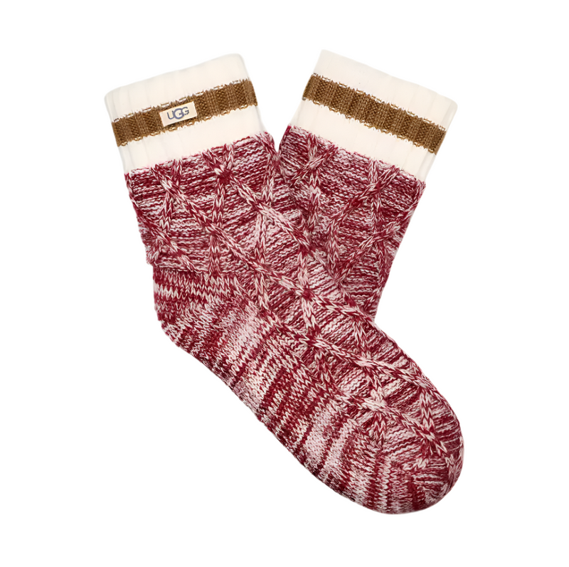 UGG Womens Deedee Fleece Lined Quarter Socks