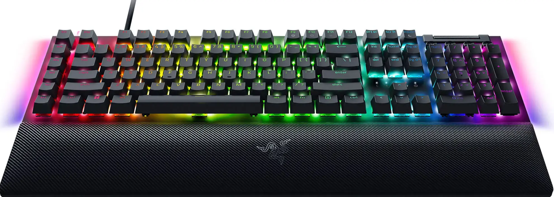 Razer BlackWidow V4 Full Size Wired Mechanical Green Switch Gaming Keyboard with Chroma RGB