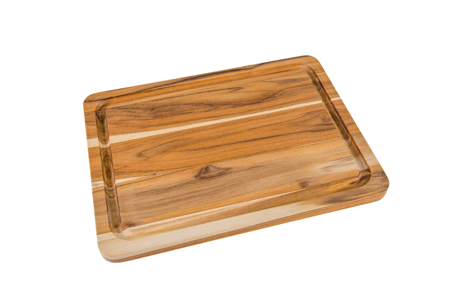 Lipper International Medium Teak Edge Grain Cutting Board