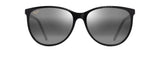 Maui Jim Ocean Shiny Black Frame - Neutral Grey Lens - Polarized Sunglasses