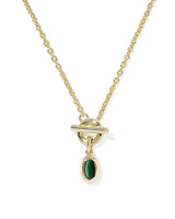 Kendra Scott Mini Elisa Gold Toggle Short Pendant Necklace