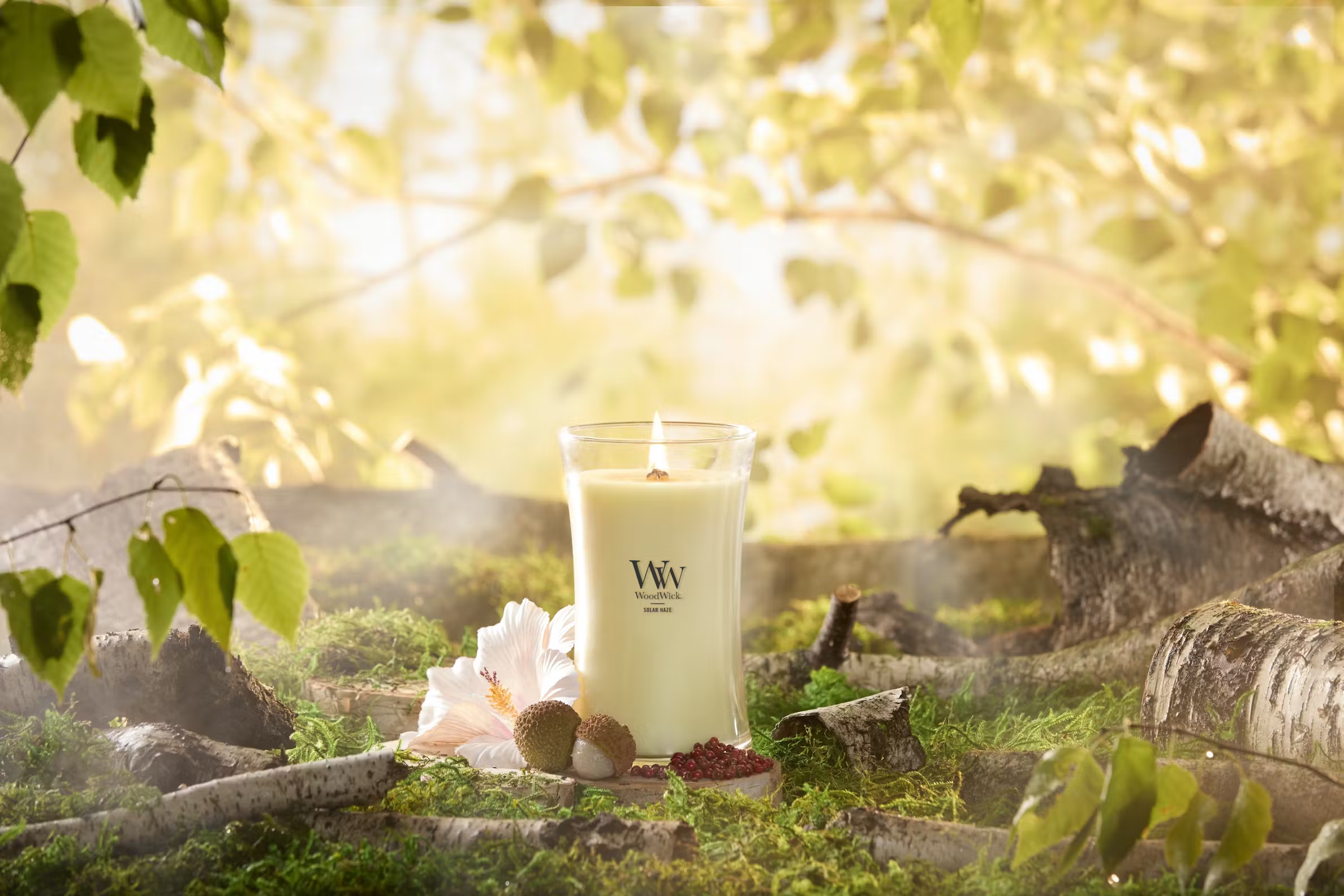 WoodWick Large Hourglass Candle - Solar Haze