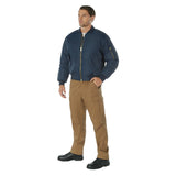 Rothco Enhanced Nylon MA-1 Flight Jacket - 3XL/Navy