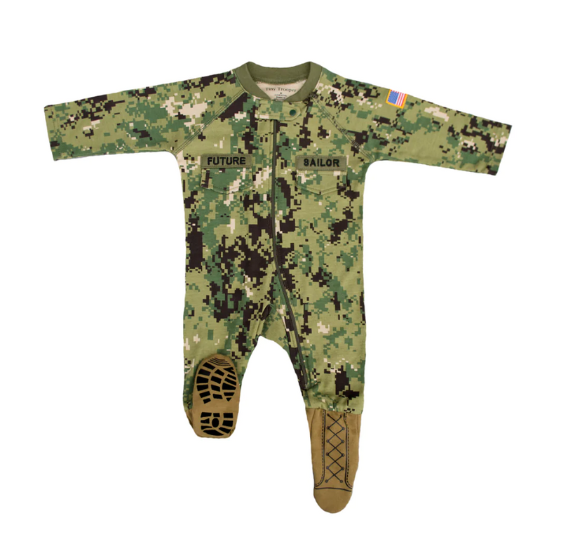 Trooper Navy NWU III Baby Uniform Crawler
