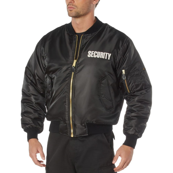 Rothco Hooded MA-1 Flight Jacket With Security Print - 3XL