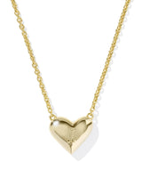 Kendra Scott Heart Letter I Gold Ivory Mother of Pearl Short Pendant Necklace