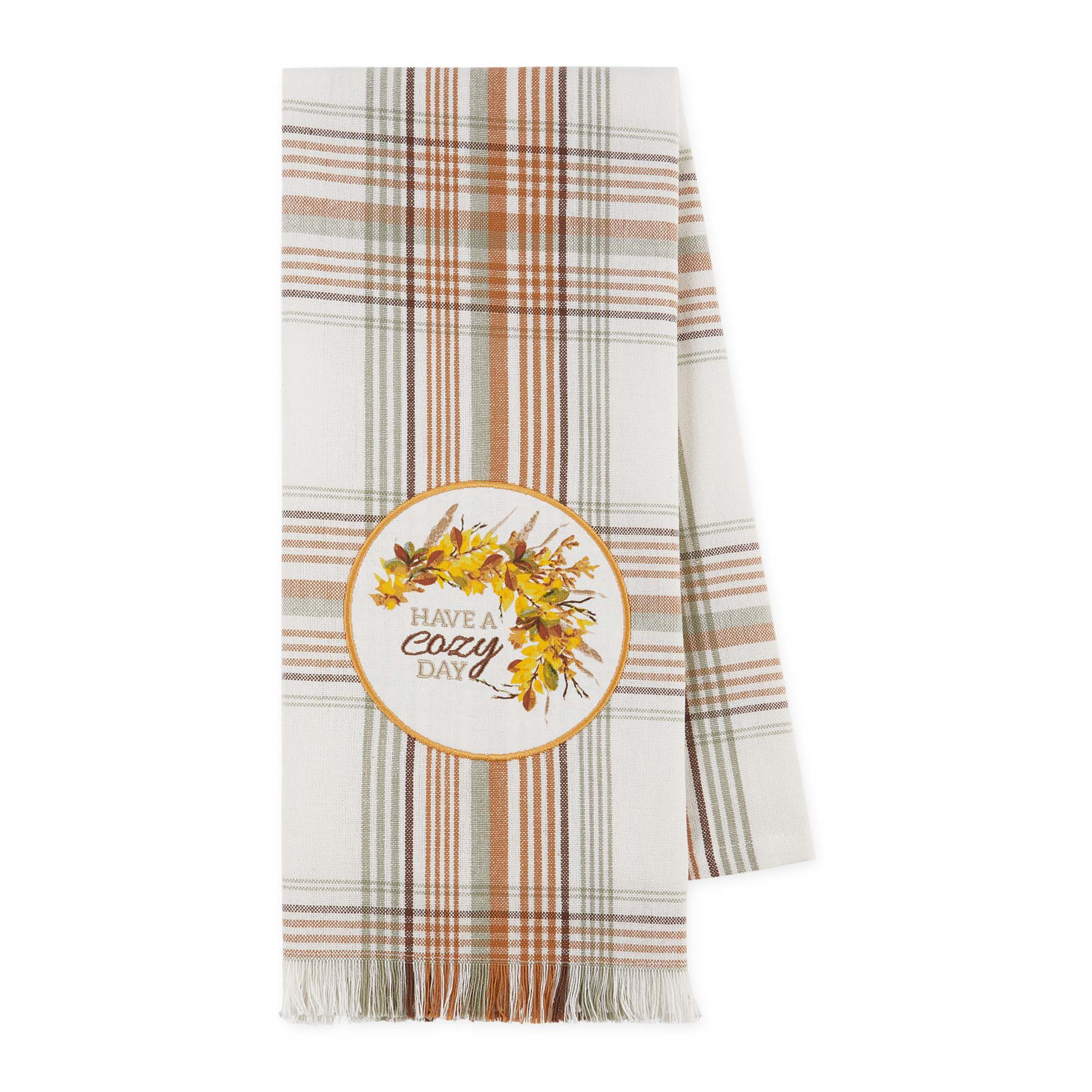 Design Imports Have A Cozy Day Embellished Dishtowel