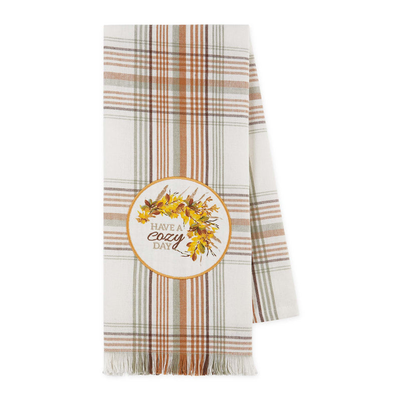Design Imports Have A Cozy Day Embellished Dishtowel