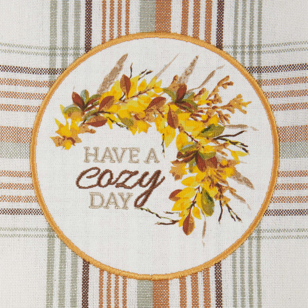 Design Imports Have A Cozy Day Embellished Dishtowel