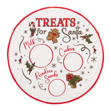 Design Imports Cookies for Santa Embellished Round Placemat