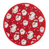 Design Imports Cookies for Santa Embellished Round Placemat