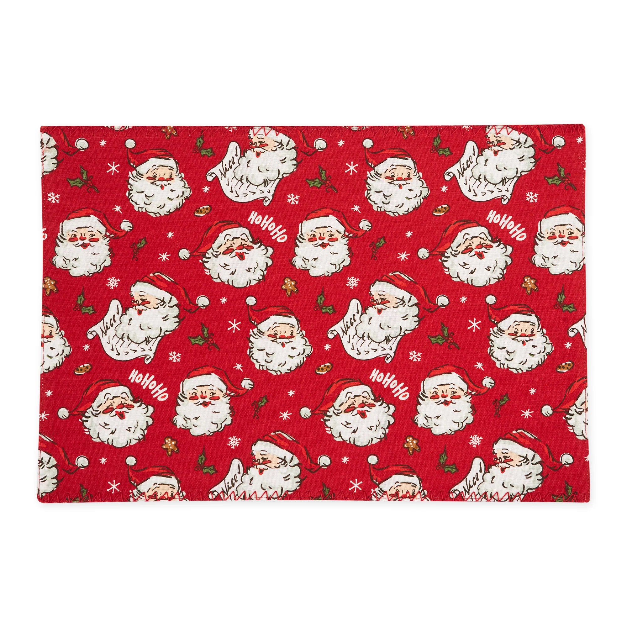 Design Imports Jolly Santa! Embellished Placemat