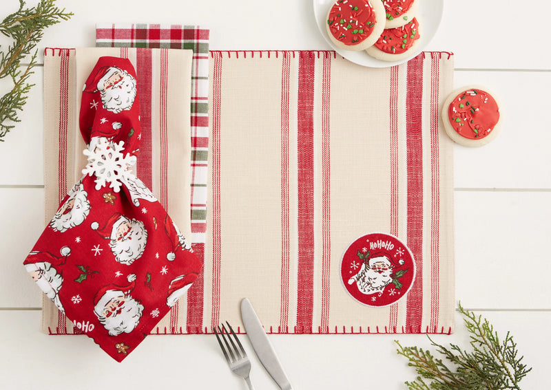 Design Imports Jolly Santa! Embellished Placemat