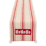 Design Imports Ho Ho Ho Santa! Embellished Table Runner