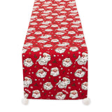 Design Imports Ho Ho Ho Santa! Embellished Table Runner