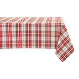 Design Imports Holly Jolly Plaid Tablecloth - 52x52"