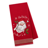 Design Imports Santas Nice List Embellished Dishtowel