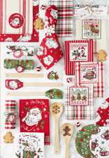 Design Imports Santas Nice List Embellished Dishtowel