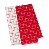 Design Imports Red Cider Floursack Dishtowel
