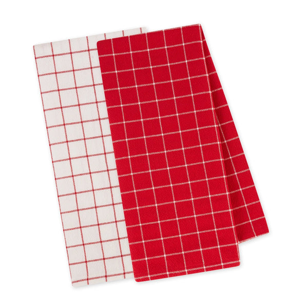 Design Imports Red Cider Floursack Dishtowel